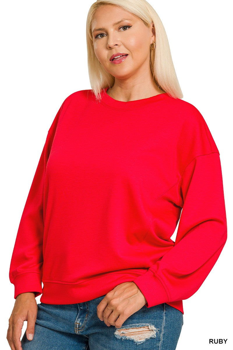Plus Red Scuba Top