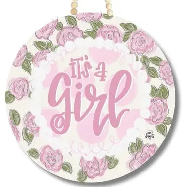 It's A Girl Door Hanger