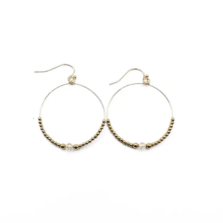 The Crystal Hoop Earring