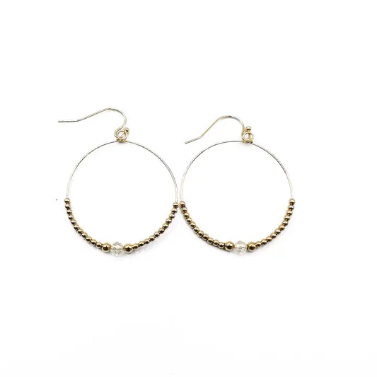 The Crystal Hoop Earring
