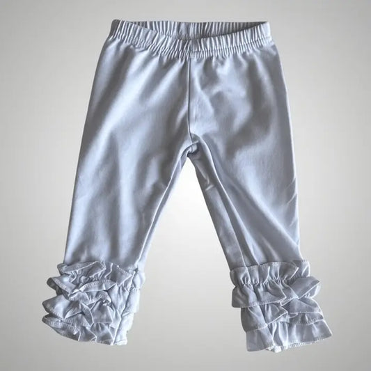 Ruffle Leggings - White