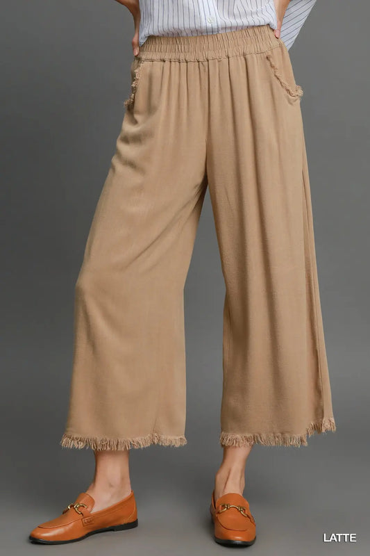 Latte Linen Pants