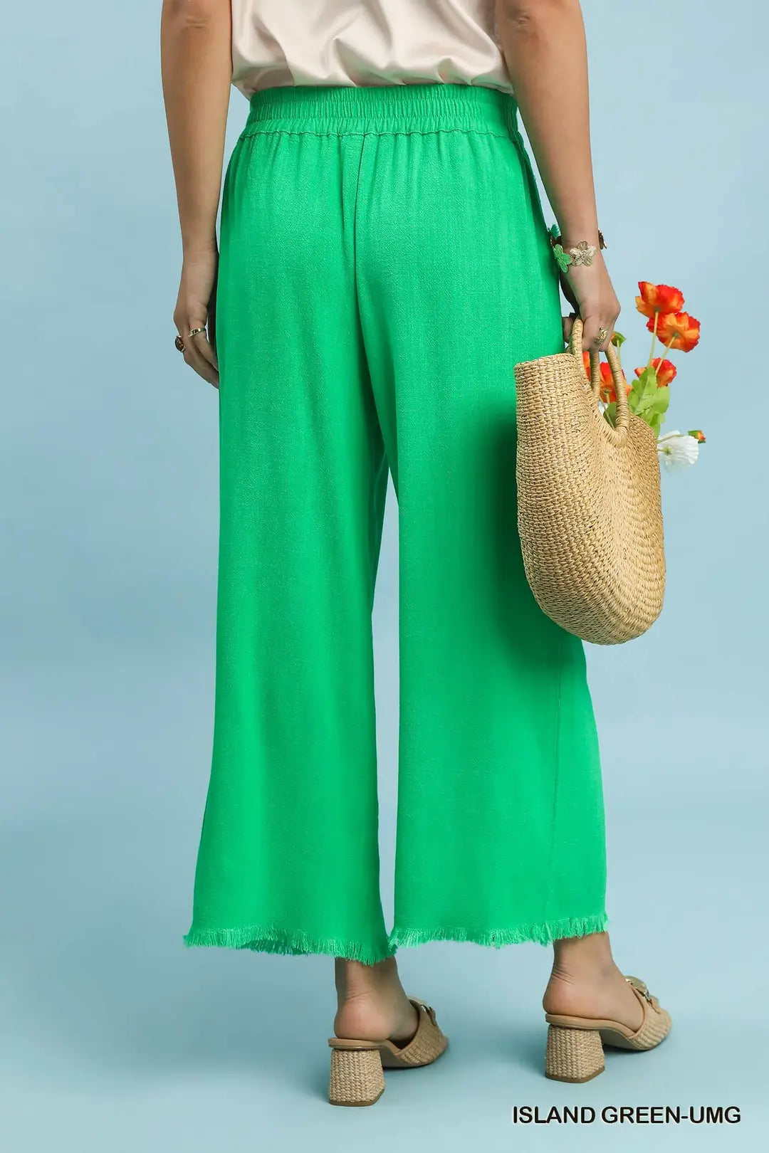 Island Green Linen Pants