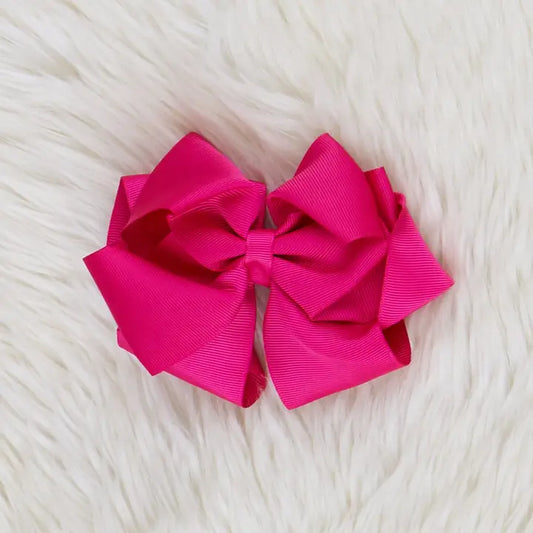 5 Inch Dark Pink Bow