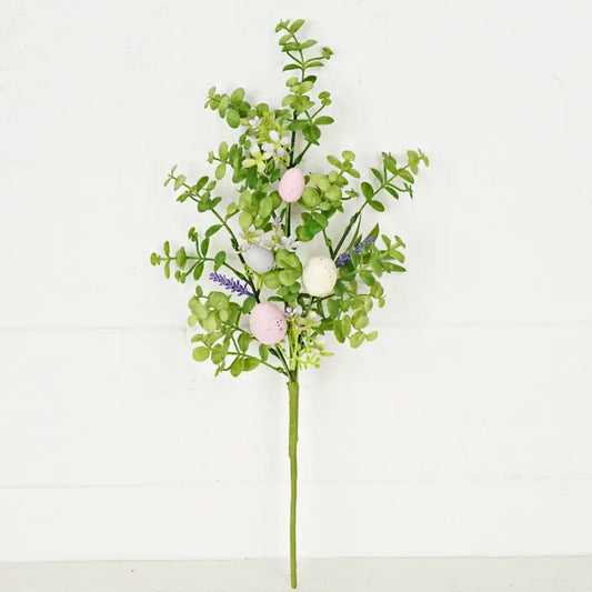 18 inch Spring Flowers with Easter Eggs