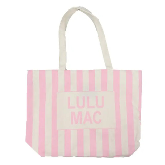 Lulu Mac Pink Tote Canvas Bag