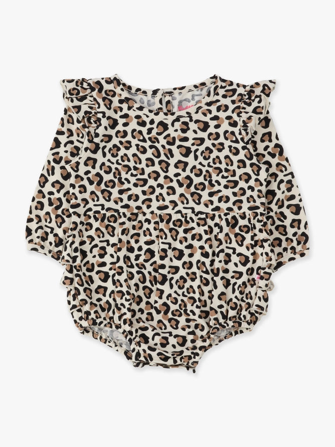 Girls Classic Leopard Knit Bubble
