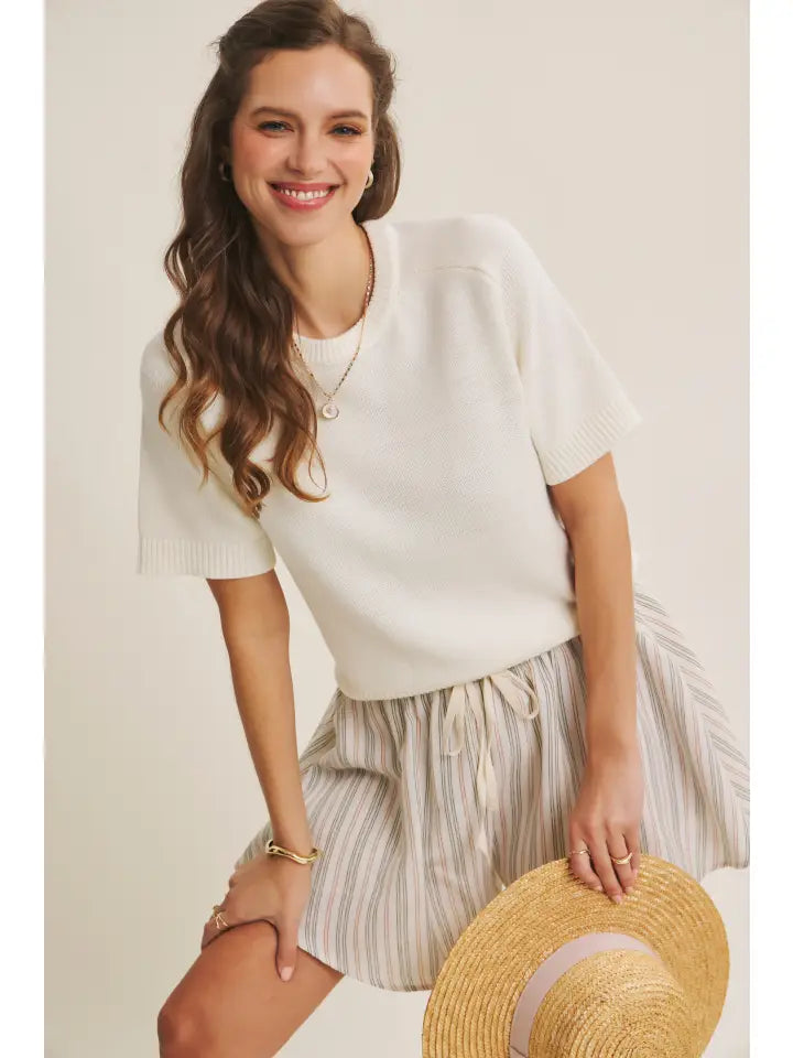 Ivory Sweater Top