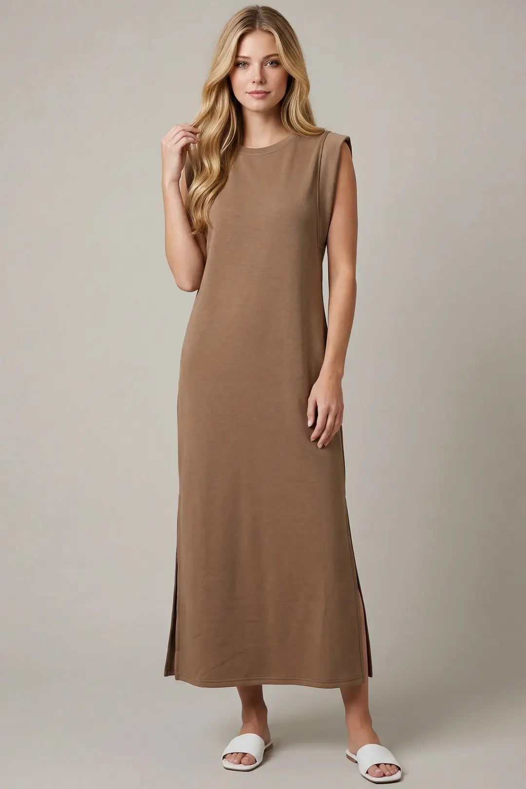 Midnight Mist Dress - Mocha
