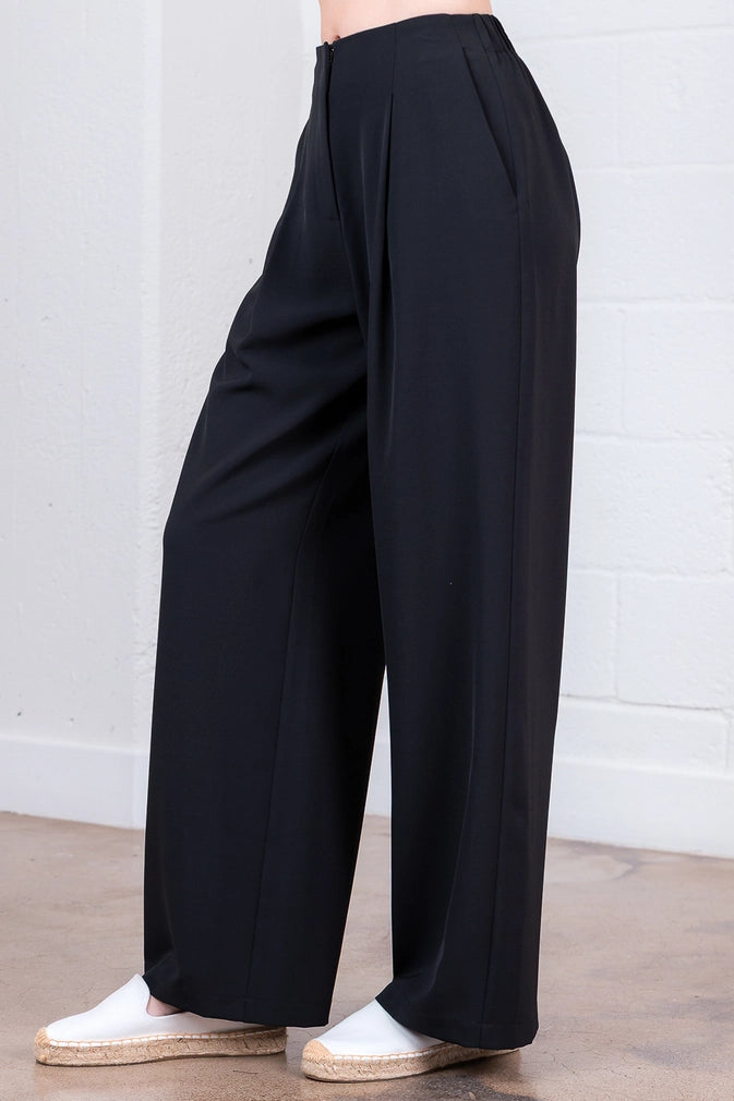 Black Straight Leg Pants