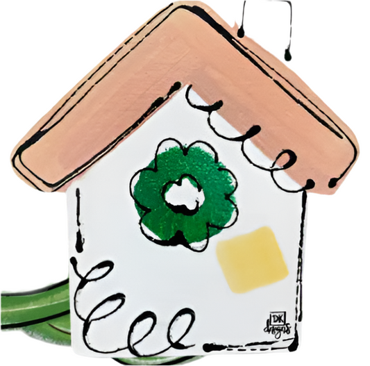 House with Wreath Mini