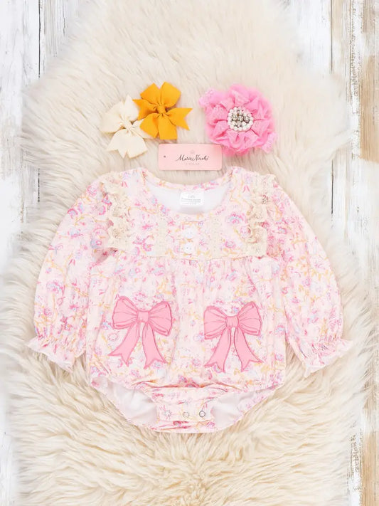 Darling Details Embroidered Romper