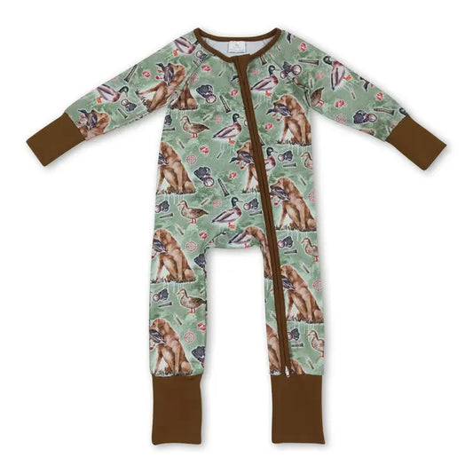 Brown Long Sleeve Dog Duck Sleeper