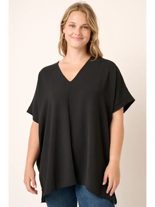 Plus Black Airflow Top