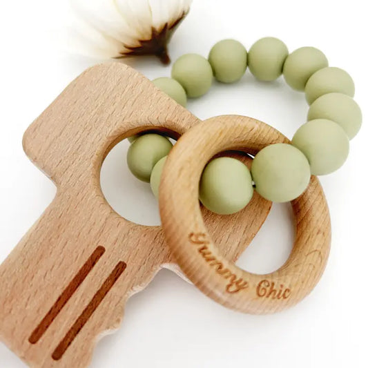 Green Baby Keys Teether