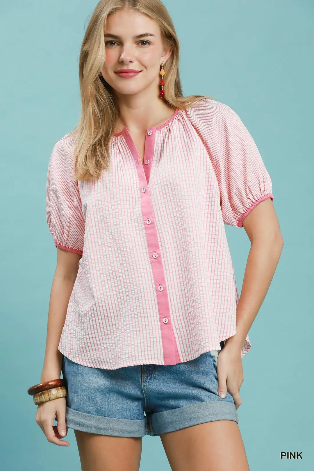 Pink Checkered Top