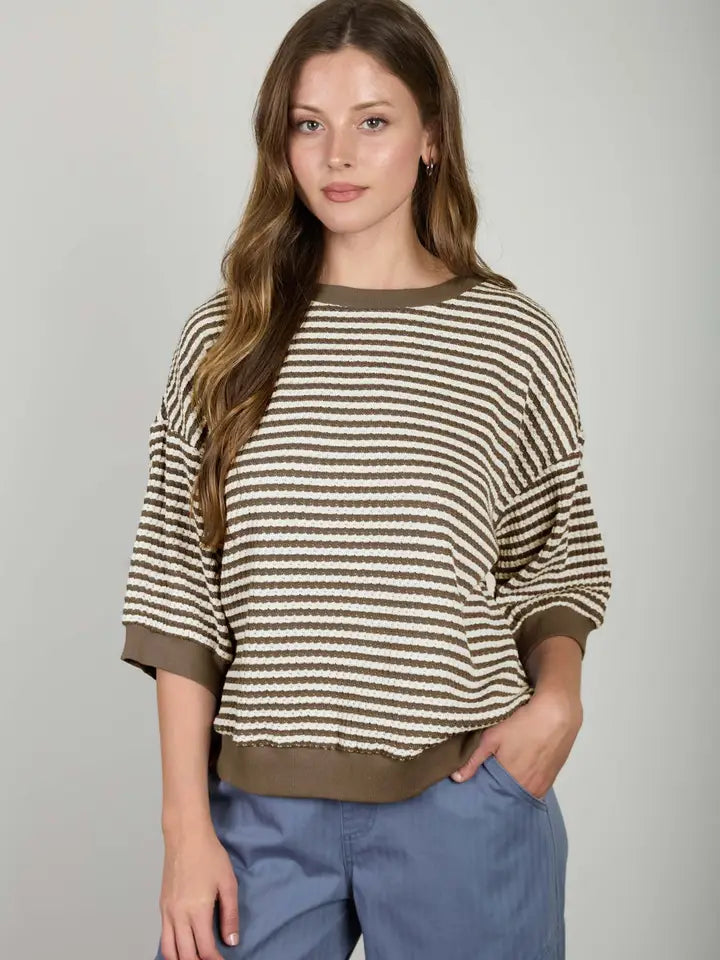Mocha Drift Knit Top