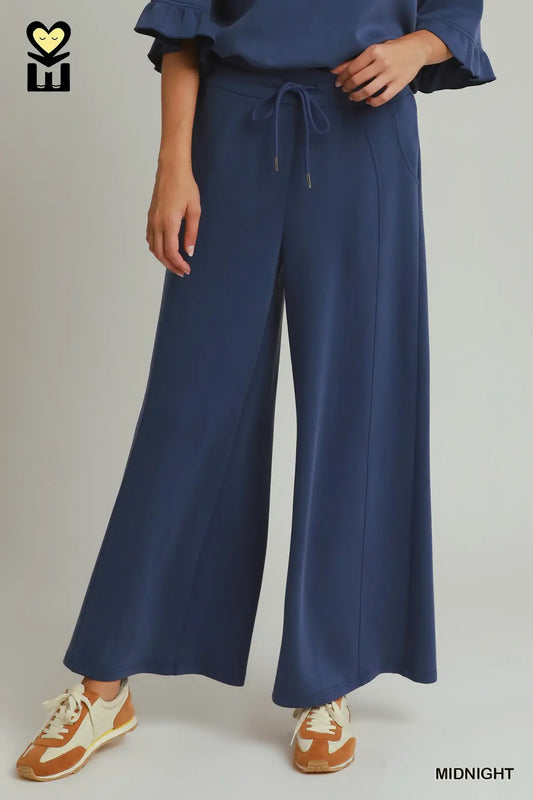 Midnight Wide Leg Pants