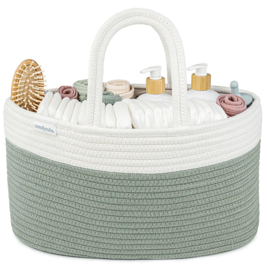 Sage Diaper Caddy Organizer