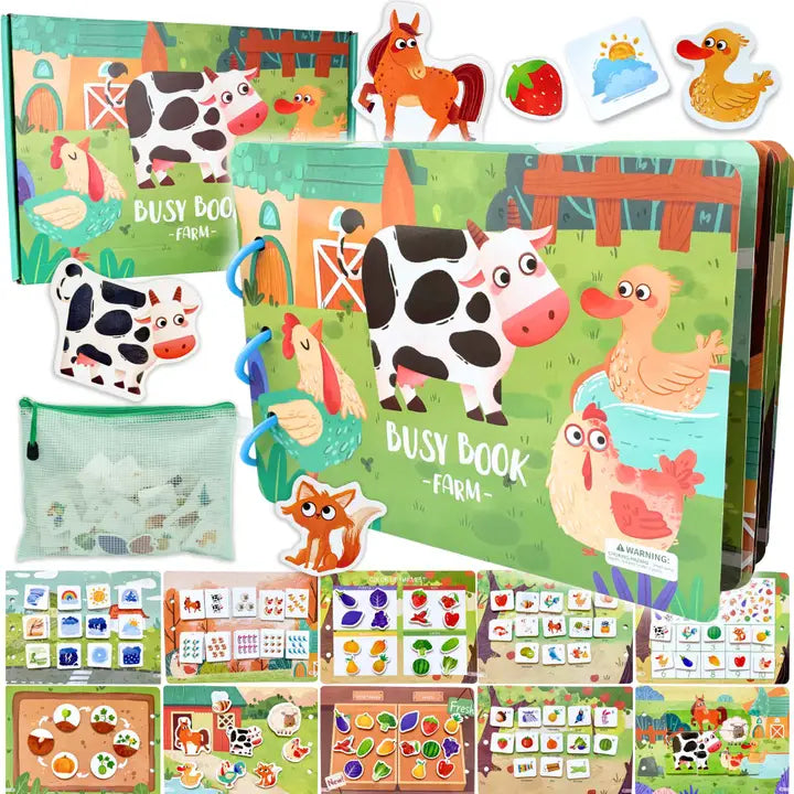 Farm Busy Book for Toddlers