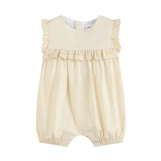 Light Yellow Ruffle Jumper Romper