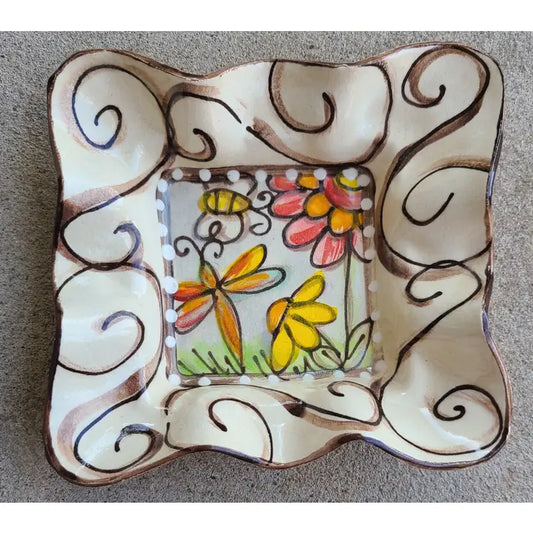 Condiment Bowl (Swirl Dragonfly)