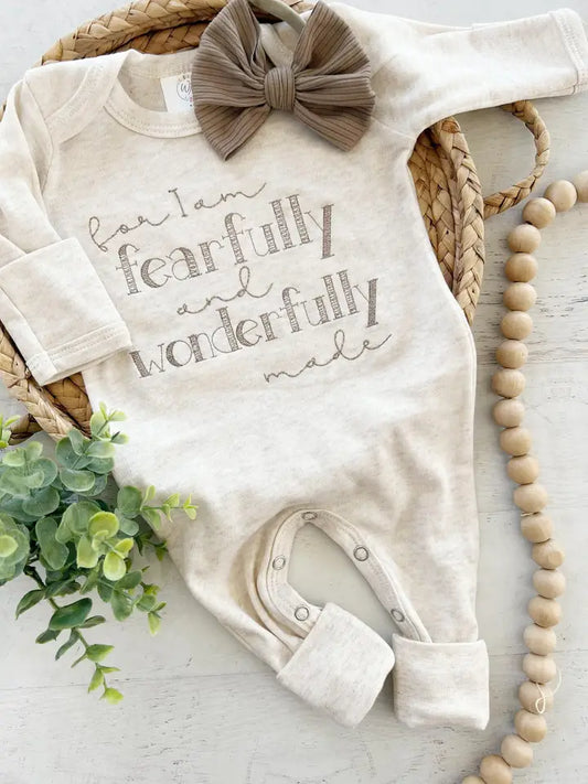 Baby Fearfully and Wonderfully Made Romper