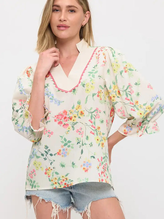 Floral Blouse Top