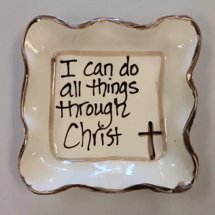 Small Candle Plate (Aw "I Can Do")