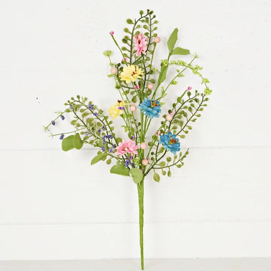 18 inch Bush-Spring Mix Hibiscus Blossom, Spring Floral