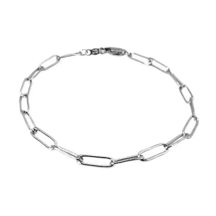 Essential Petite Paperclip Links Bracelet in Sterling Silver
