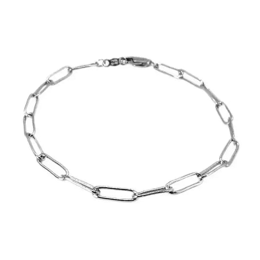 Essential Petite Paperclip Links Bracelet in Sterling Silver