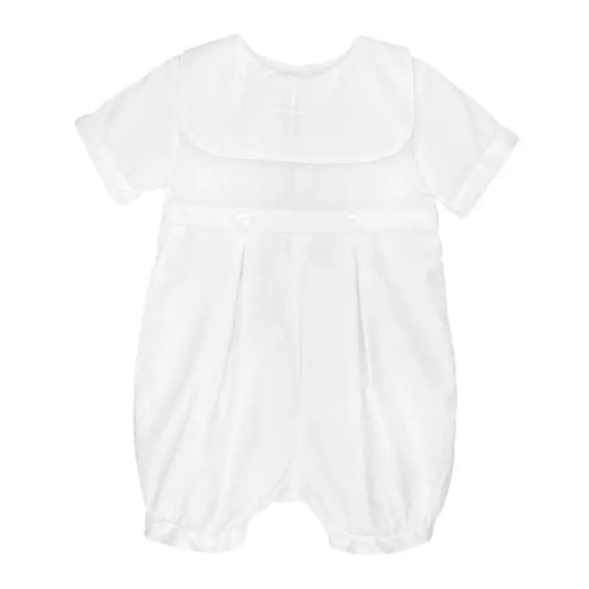 Embroidered Cross Romper