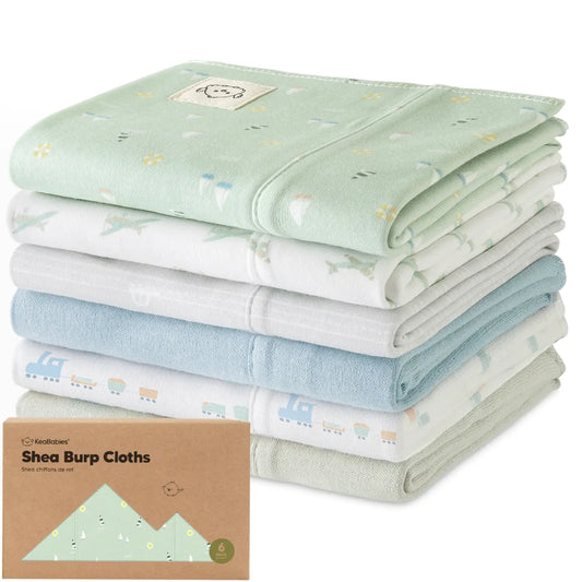 6-Pack Vessels Shea Burp Cloths