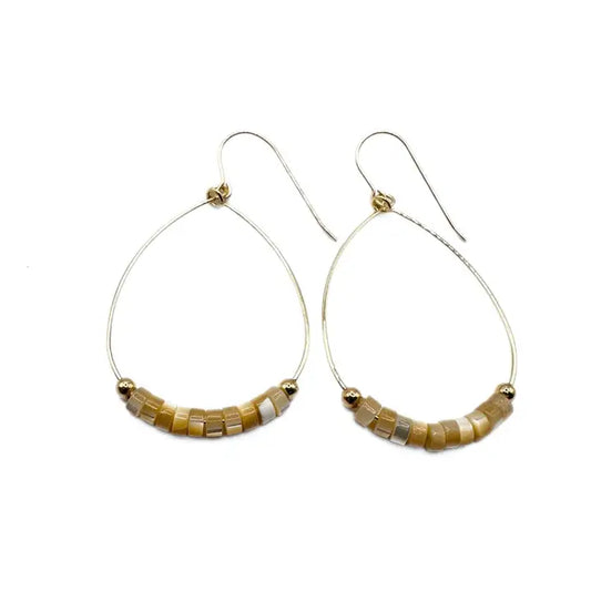 Heishi Aster Earring in Natural
