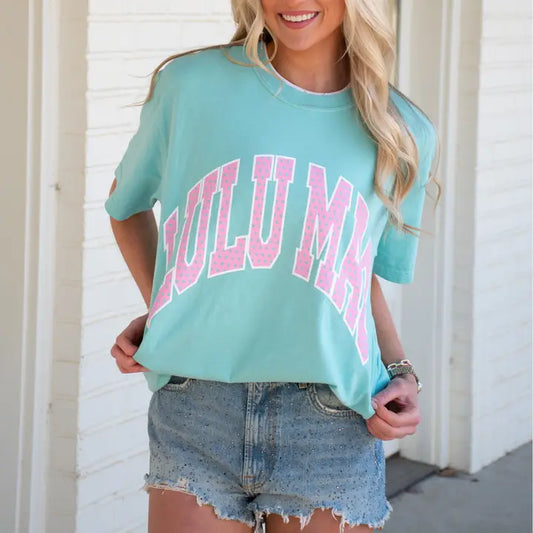 Polka Dot Adult Chalky Mint Tee