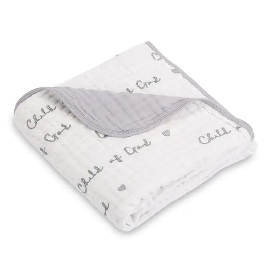 Muslin Quilt Baby Blanket - Child of God