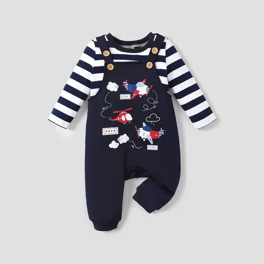 2-Piece Baby Boy Airplane Outfit
