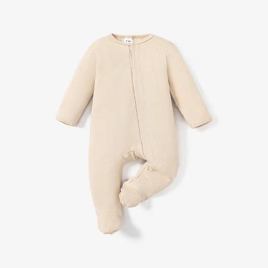 Beige Footed Romper