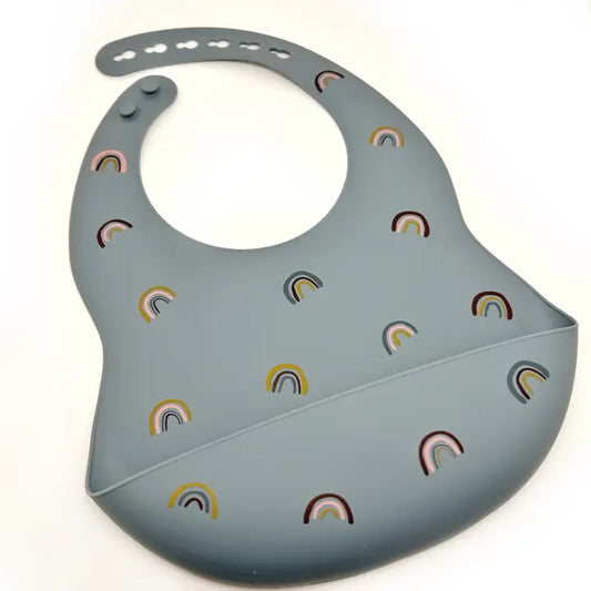 Blue Silicone Bib Bucket
