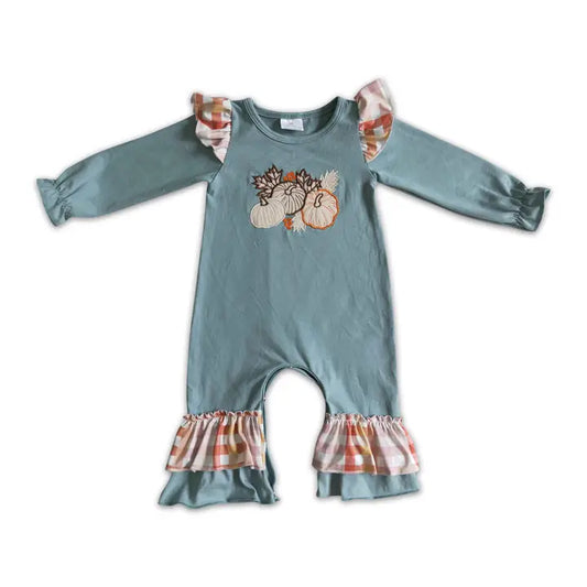 Pumpkin Embroidery Long Sleeve