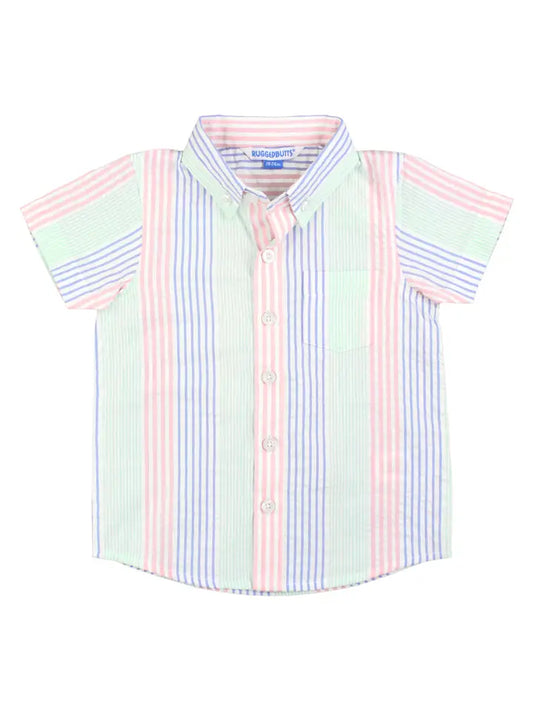 Boys Muli-Color Seersucker Shirt