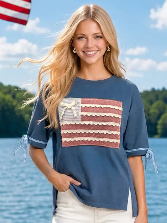 Patriotic Flag Top