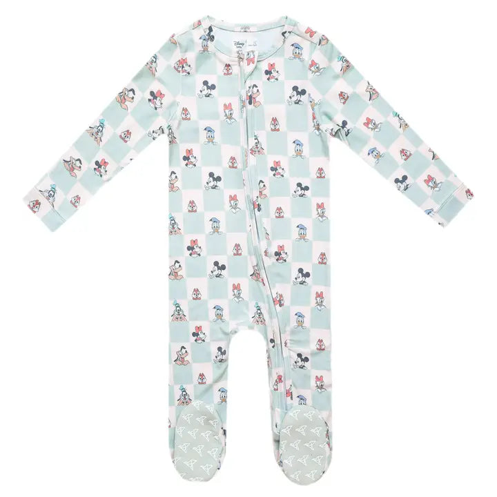 Convertible Zip-Up Footie Pajama - Mickey Mouse & Friends