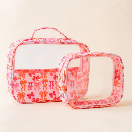 Clearly Chic Cosmetic Bag Pink