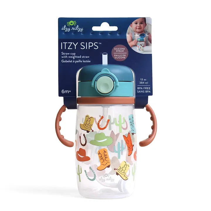Giddy Up Straw Cup with Snap-Close Lid