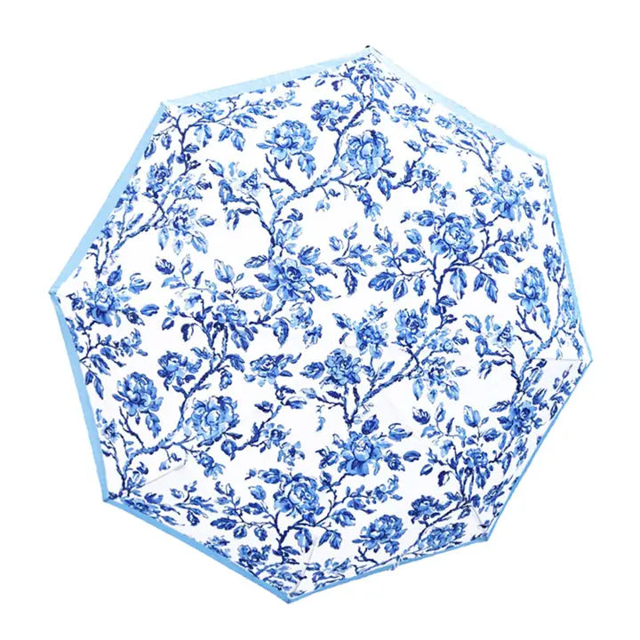 Blue and White Umbrella