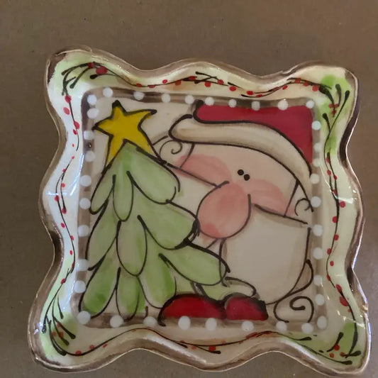 Candle Plate Santa 2025 Line