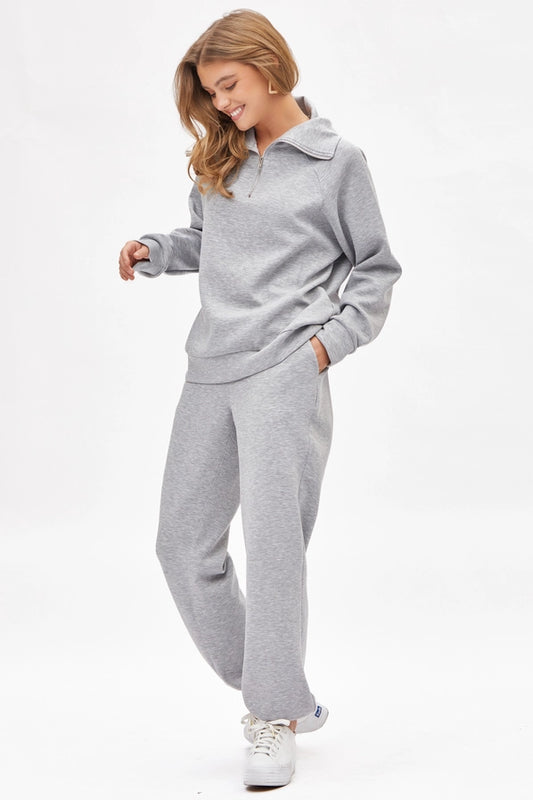 Heather Gray Jogger Set