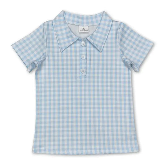 Light Blue Stripped Polo Shirt